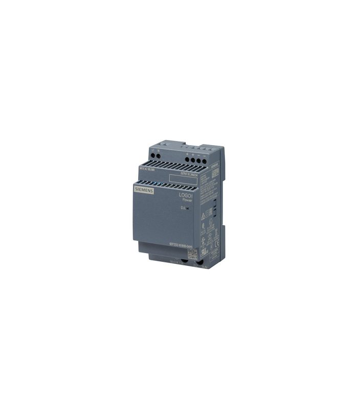 Buy Siemens LOGO!Power 24V 2.5A power supply (6EP3332-6SB00-0AY0) in UAE. Wide-range AC/DC input, high efficiency, DIN-rail mounting for automation systems.