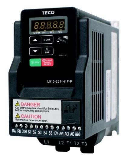TECO L510s Inverter 220V 1PH 3HP / 2.2kW